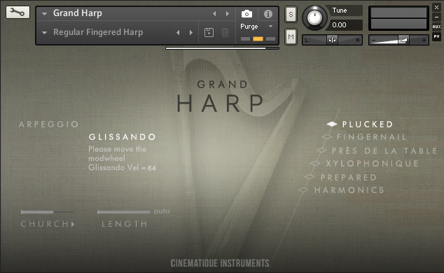 CINEMATIQUE INSTRUMENTS - Grand Harp